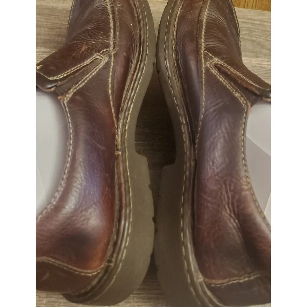 Clarks Slip‎ On Leather Loafers Mens Size 10 Brown